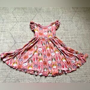Little Sleepies Boho Bunnies Easter Twirl Dress (2T)